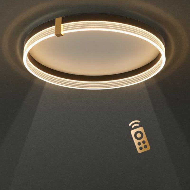 مصباح سقف LED هندسي فاخر من الألومنيوم والأكريليك بتصميم عصري لغرفة النوم وغرفة المعيشة