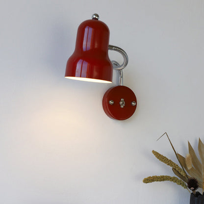 Contemporary Nordic Iron Trumpet-Shaped Round 1-Light Wall Sconce Lamp For Bedroom & Living Room