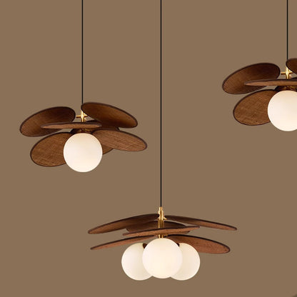 Traditional Vintage Raffia & Glass Oval Globe 1/3-Light Chandelier For Bedroom, Dining Room & Living Room