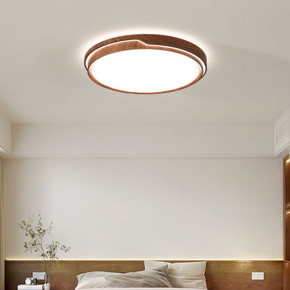 Modern Minimalist Iron & Acrylic Round Square Rectangle LED Flush Mount Ceiling Light For Bedroom & Living Room