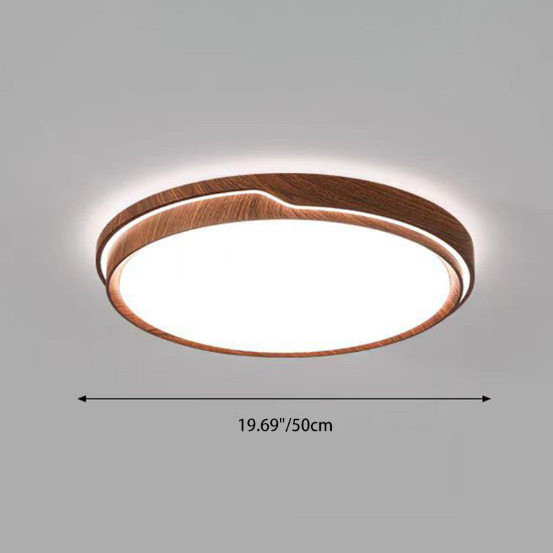 Modern Minimalist Iron & Acrylic Round Square Rectangle LED Flush Mount Ceiling Light For Bedroom & Living Room