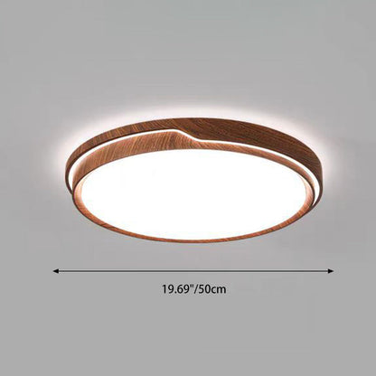 Modern Minimalist Iron & Acrylic Round Square Rectangle LED Flush Mount Ceiling Light For Bedroom & Living Room