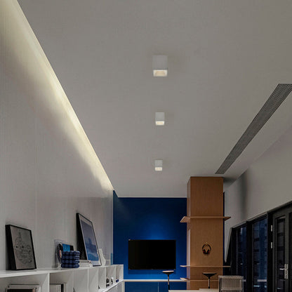 Modern Square Surface Mounted LED Downlight – Aluminum Flush Mount Ceiling Light For Living Room