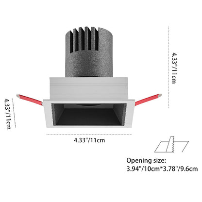 Dimmable Recessed LED Downlight - Frameless Flush Mount Ceiling Light For Home Office