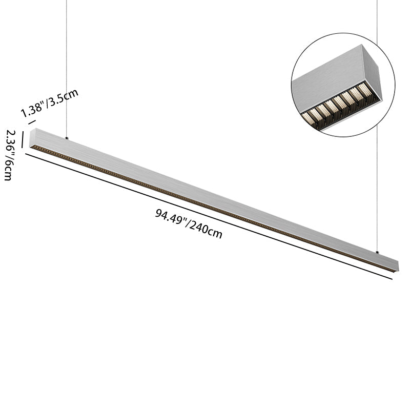 Architectural LED Linear Light - Anti-Glare Pendant Light For Home Office