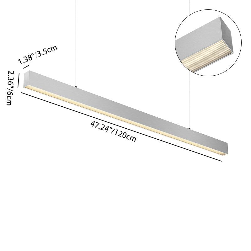 Architectural LED Linear Light - Anti-Glare Pendant Light For Home Office
