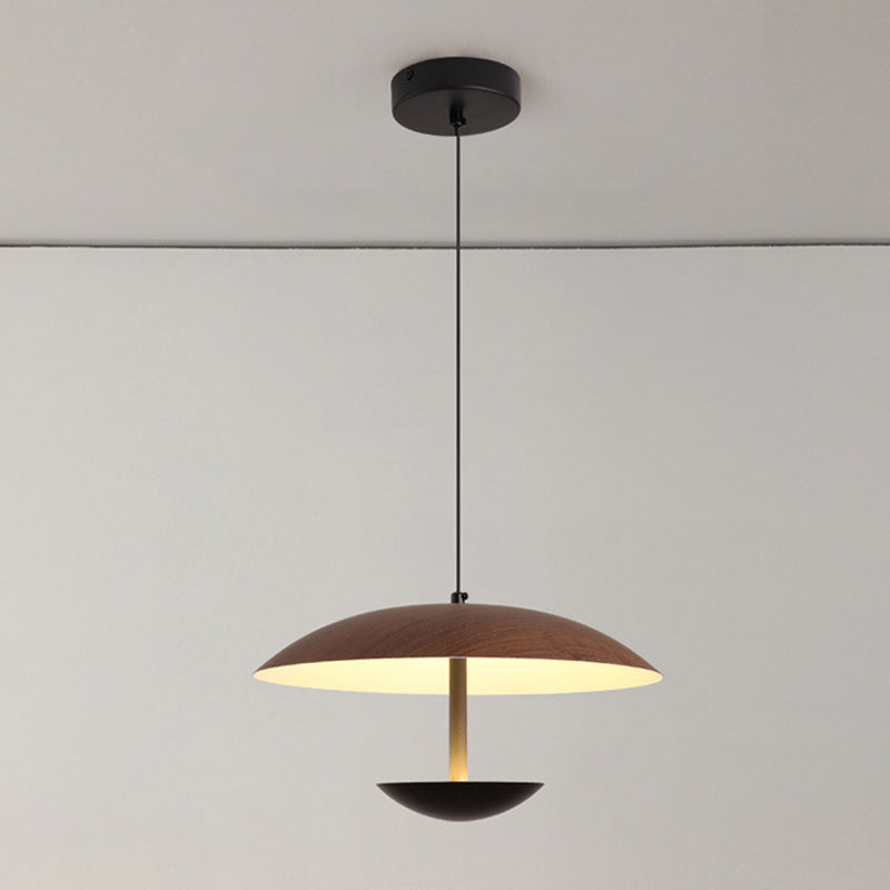 Contemporary Creative Iron Semi-Circle UFO Shape LED Pendant Light For Bedroom & Living Room