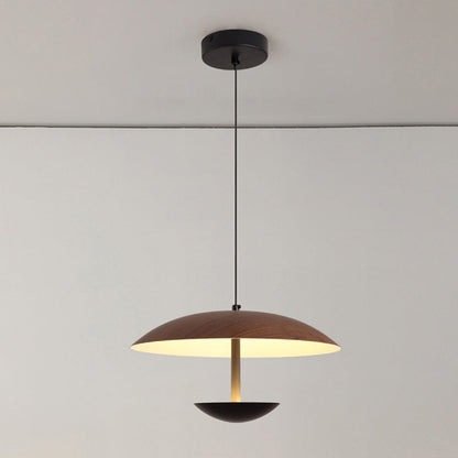 Contemporary Creative Iron Semi-Circle UFO Shape LED Pendant Light For Bedroom & Living Room