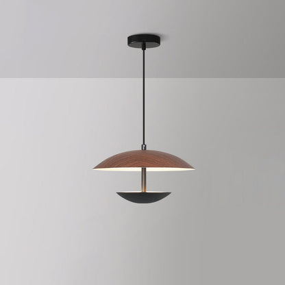 Contemporary Creative Iron Semi-Circle UFO Shape LED Pendant Light For Bedroom & Living Room