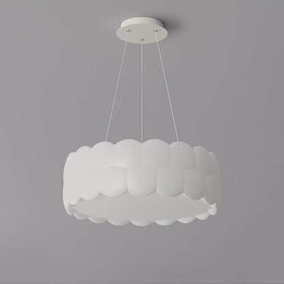 Contemporary Creative PE Iron Bubble Wave Round LED Chandelier For Living Room & Dining Room