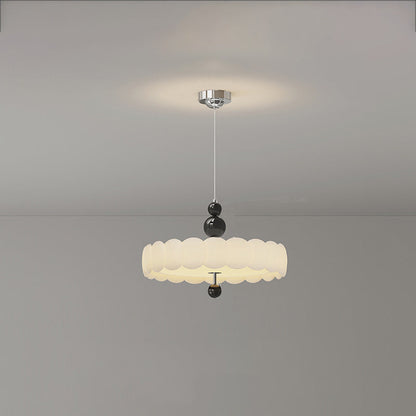 Traditional French PE Iron Cream Motion Globe LED Chandelier For Bedroom & Living Room