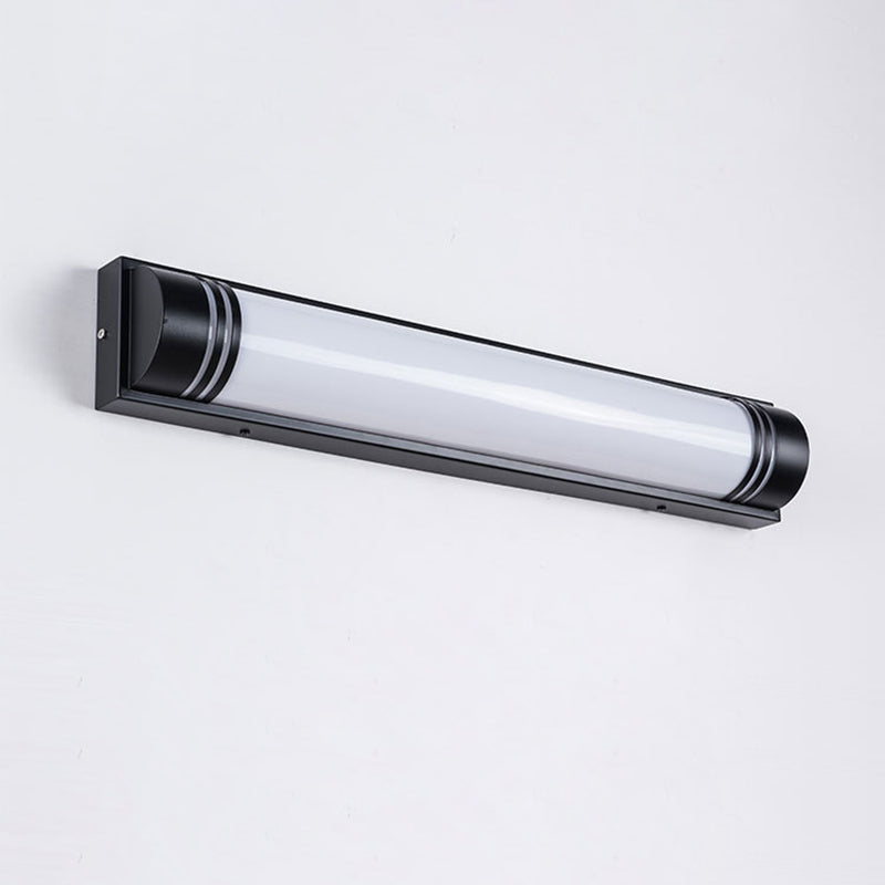 Modern Minimalist Acrylic Stainless Steel Rectangular Striped LED Wall Sconce Lamp For Outdoor