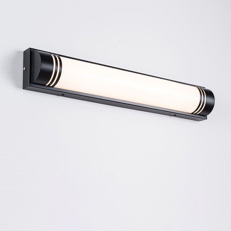 Modern Minimalist Acrylic Stainless Steel Rectangular Striped LED Wall Sconce Lamp For Outdoor