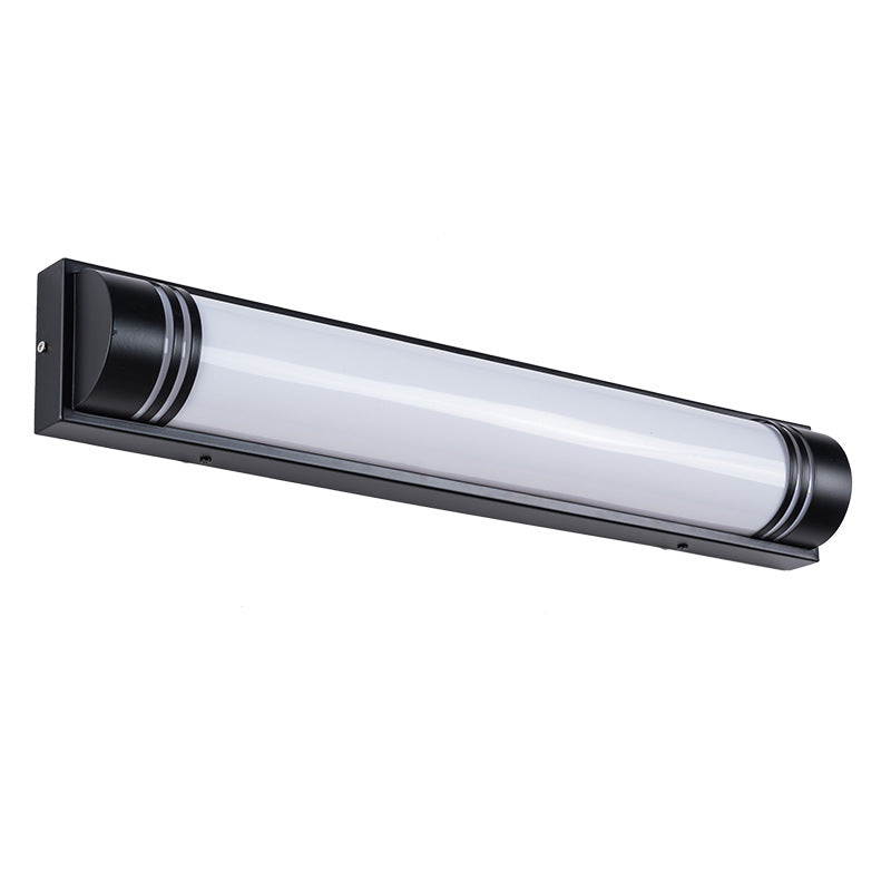 Modern Minimalist Acrylic Stainless Steel Rectangular Striped LED Wall Sconce Lamp For Outdoor