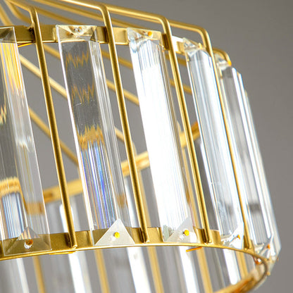 Contemporary Industrial Glass Iron Round Bowl Shade 1-Light Pendant Light For Bedroom & Living Room