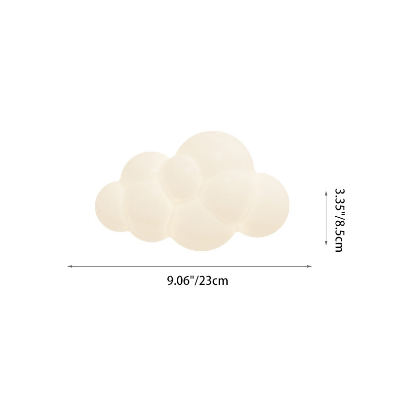 Contemporary Creative PE Iron Cloud-Shaped LED Wall Sconce Lamp For Bedroom & Living Room