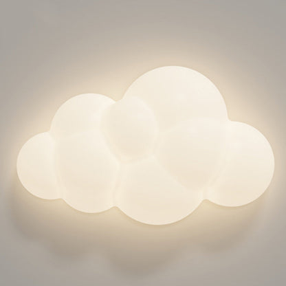 Contemporary Creative PE Iron Cloud-Shaped LED Wall Sconce Lamp For Bedroom & Living Room