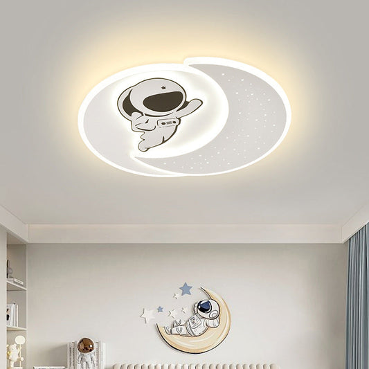 مصباح سقف LED بتصميم رائد فضاء على شكل نجمة دب مصنوع من الحديد الأكريليكي بتصميم عصري بسيط لغرفة النوم
