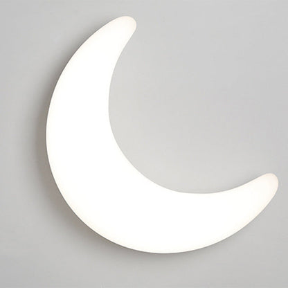 Modern Minimalist Acrylic Brass Crescent-Shaped LED Wall Sconce Lamp For Bedroom