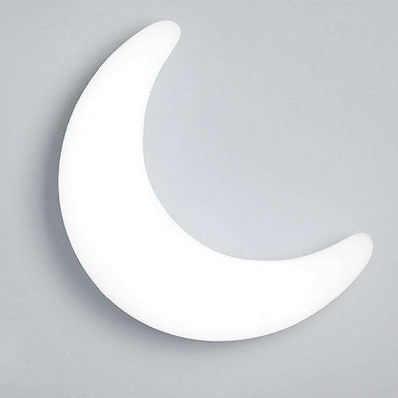 Modern Minimalist Acrylic Brass Crescent-Shaped LED Wall Sconce Lamp For Bedroom