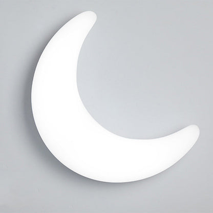 Modern Minimalist Acrylic Brass Crescent-Shaped LED Wall Sconce Lamp For Bedroom