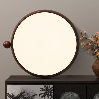 Traditional Chinese Acrylic Iron Globe-Shaped Round LED Flush Mount Ceiling Light For Bedroom