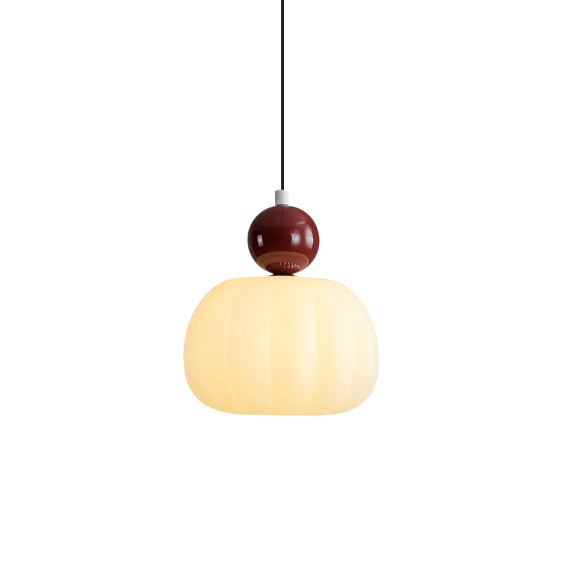 Contemporary Creative PE Rubber Wood Iron Cotton Cloud Round 1-Light Pendant Light For Bedroom