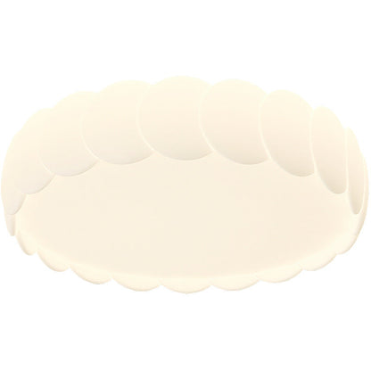 Modern Minimalist Iron PE Wavy Round LED Flush Mount Ceiling Light For Bedroom