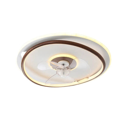 Contemporary Scandinavian Acrylic Iron Aluminum Cloud Floral LED Flush Mount Ceiling Fan Light For Bedroom