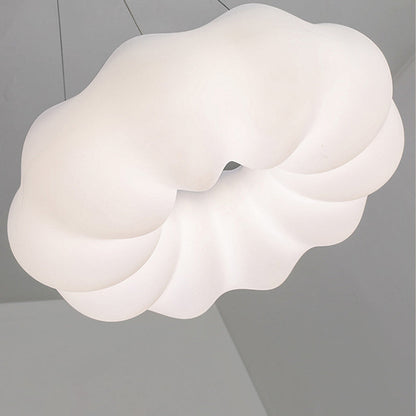 Contemporary Creative PE Iron Cloud-Shaped LED Chandelier For Living Room