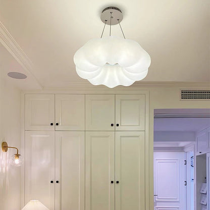 Contemporary Creative PE Iron Cloud-Shaped LED Chandelier For Living Room