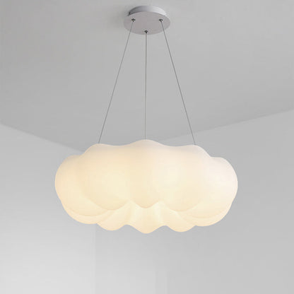 Contemporary Creative PE Iron Cloud-Shaped LED Chandelier For Living Room