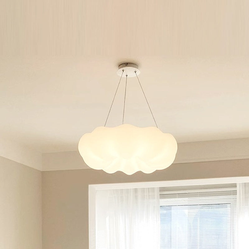 Contemporary Creative PE Iron Cloud-Shaped LED Chandelier For Living Room