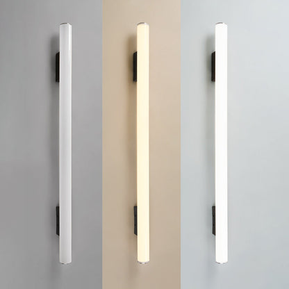 Modern Minimalist Acrylic Aluminum Cylindrical Strip LED Wall Sconce Lamp For Outdoor