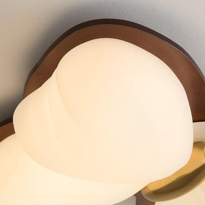 Traditional Chinese PE Iron Butterfly LED Flush Mount Ceiling Light For Bedroom
