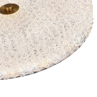 Contemporary Scandinavian Acrylic Stainless Steel Round Cylinder LED Flush Mount Ceiling Light For Bedroom