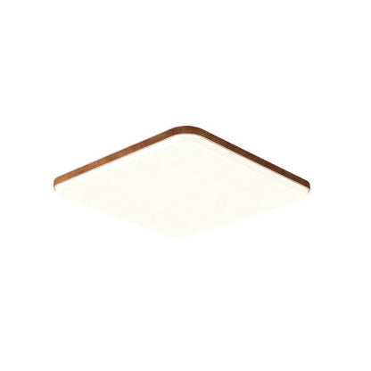 Traditional Chinese Acrylic Iron Cloud Round Square Triangle LED Flush Mount Ceiling Light For Bedroom