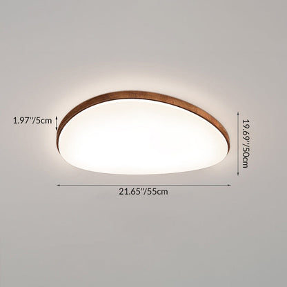 Traditional Chinese Acrylic Iron Cloud Round Square Triangle LED Flush Mount Ceiling Light For Bedroom
