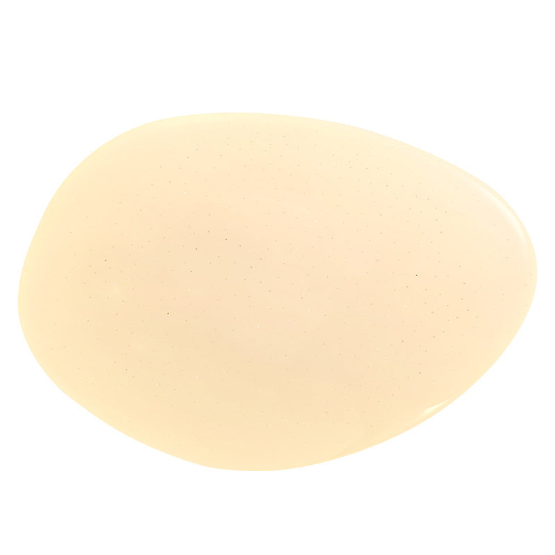 Modern Minimalist PE Iron Pebble-Shaped LED Flush Mount Ceiling Light For Bedroom