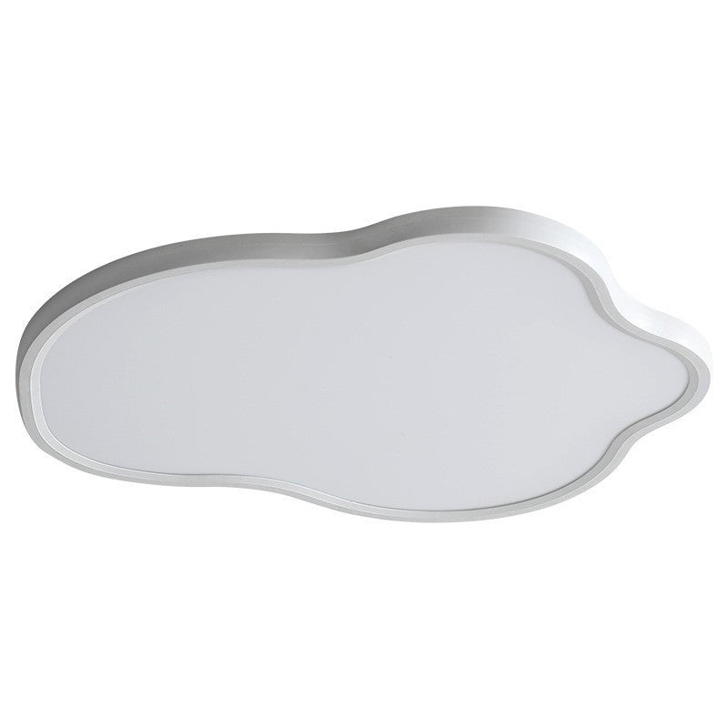Modern Minimalist ABS Iron Cloud-Shaped LED Flush Mount Ceiling Light For Bedroom