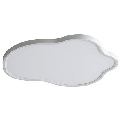 Modern Minimalist ABS Iron Cloud-Shaped LED Flush Mount Ceiling Light For Bedroom