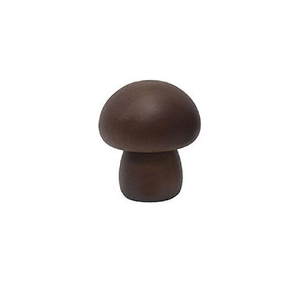 Contemporary Creative Wood Mushroom Round LED Table Lamp For Bedroom