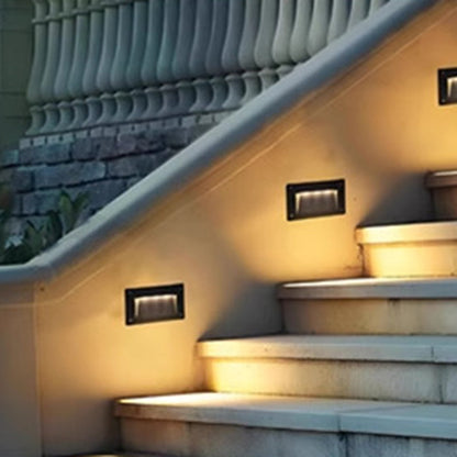 Modern Minimalist Aluminum Square Rectangle LED Step Foot Light Outdoor Light For Outdoor
