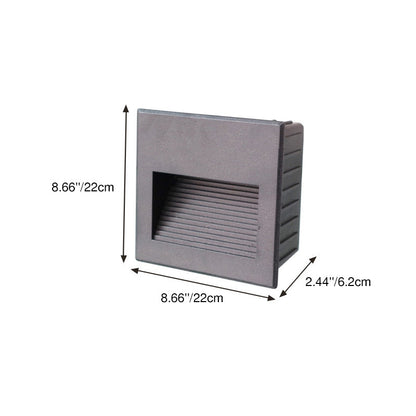 Modern Minimalist Aluminum Square Rectangle LED Step Foot Light Outdoor Light For Outdoor