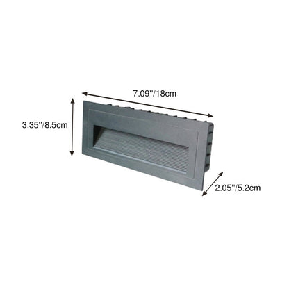Modern Minimalist Aluminum Square Rectangle LED Step Foot Light Outdoor Light For Outdoor