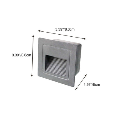 Modern Minimalist Aluminum Square Rectangle LED Step Foot Light Outdoor Light For Outdoor