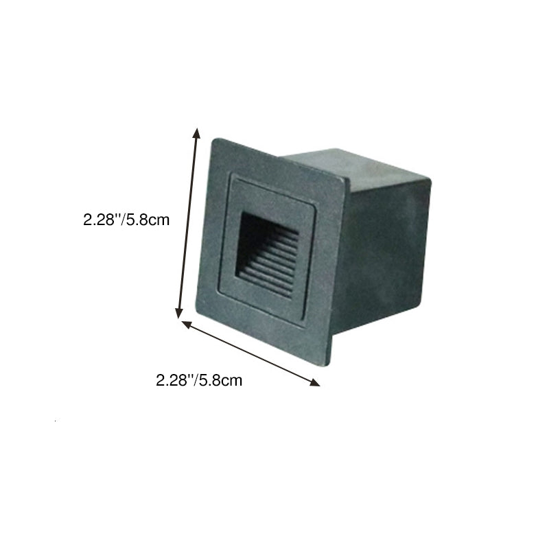 Modern Minimalist Aluminum Square Rectangle LED Step Foot Light Outdoor Light For Outdoor