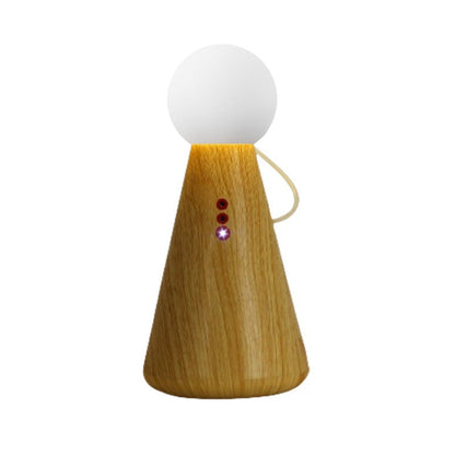 Contemporary Creative Rechargeable Plastic Silicone Figurine Ball LED Table Lamp Night Light For Bedside