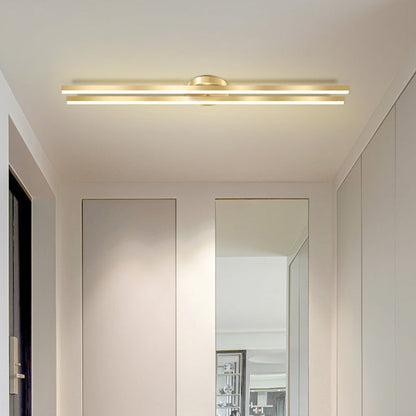 مصباح سقف LED شبه مسطح بتصميم هندسي من الأكريليك مصنوع من الحديد والألومنيوم بتصميم عصري بسيط للممر