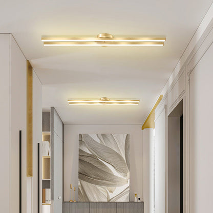 مصباح سقف LED شبه مسطح بتصميم هندسي من الأكريليك مصنوع من الحديد والألومنيوم بتصميم عصري بسيط للممر